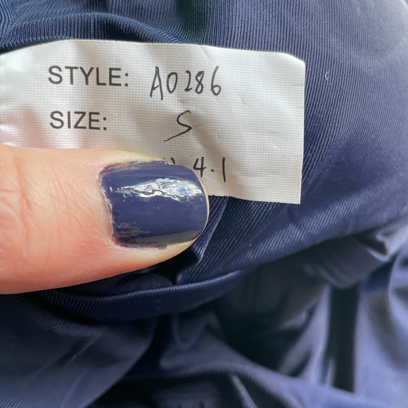 Andie The Belmar One Piece Swimsuit In Navy Eyelet Size Small New - Picture 14 of 14